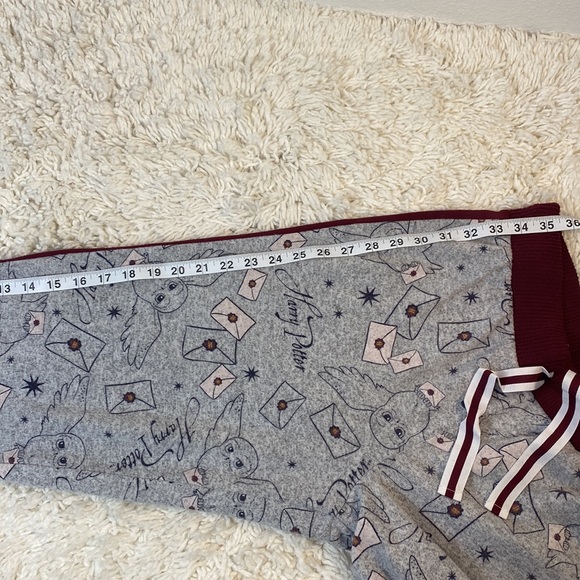 Harry Potter Jogger Pajama Pant, Gryffindor, Hedwig, Hogwarts Letter, Medium - Picture 7 of 8